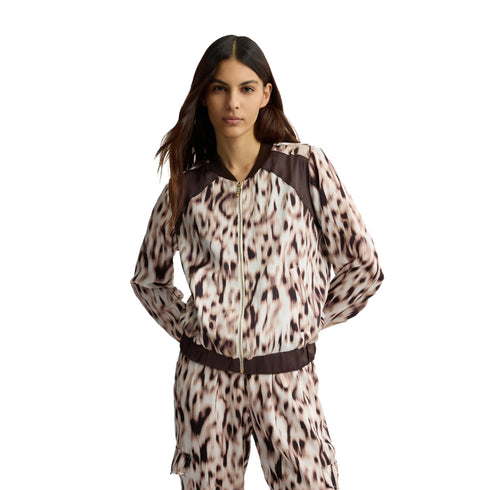 Liu Jo Giacca leggera Bomber Donna in raso animalier S - Francavilla Moda